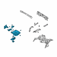 OEM BMW M3 Trunk Floor Diagram - 41-12-7-895-619