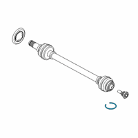 OEM 2020 Toyota GR Supra Axle Assembly Lock Ring Diagram - 90118-WA276