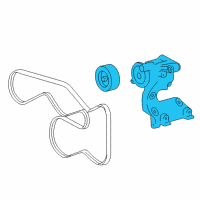 OEM 2009 Toyota Tacoma Serpentine Tensioner Diagram - 16620-31013