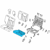 OEM 2018 Lincoln Navigator Seat Cushion Pad Diagram - JL7Z-7863841-A