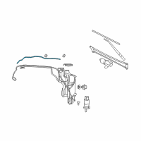 OEM Ram 3500 Hose-Windshield Washer Diagram - 68184362AE