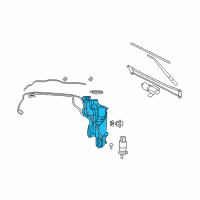 OEM 2017 Ram 3500 Reservoir-Windshield Washer Diagram - 68050752AC