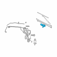 OEM 2010 Dodge Ram 1500 Motor-Windshield WIPER Diagram - 68050422AD