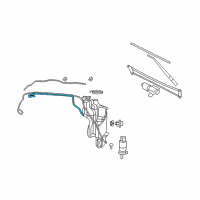 OEM Dodge Ram 3500 Hose-Windshield Washer Diagram - 68028981AA