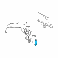 OEM 2010 Dodge Ram 1500 Pump-Washer, Windshield Diagram - 68071576AB