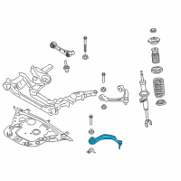 OEM BMW 535i Mount Tension Strut, Left Diagram - 31-12-6-777-733