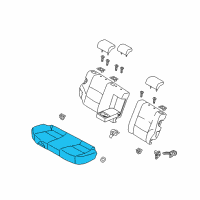 OEM 2011 Hyundai Elantra Cushion Assembly-Rear Seat Diagram - 89100-2L500-JBM