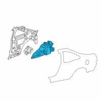 OEM 2002 Honda Accord Wheelhouse, R. RR. Diagram - 64330-S82-A00ZZ