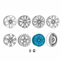 OEM 2020 Chrysler Voyager Wheel-Steel Diagram - 4726534AA