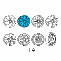 OEM 2019 Chrysler Pacifica Aluminum Wheel Diagram - 5ZA29GSAAB