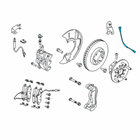 OEM 2020 Ford Transit-250 Front Speed Sensor Diagram - KK2Z-2C204-B