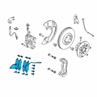 OEM Ford Transit-350 HD Front Pads Diagram - CK4Z-2001-B