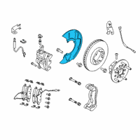 OEM 2016 Ford Transit-150 Splash Shield Diagram - BK2Z-2K004-A