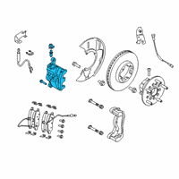 OEM Ford Transit-350 CALIPER ASY - BRAKE - LESS PAD Diagram - LK4Z-2B120-A