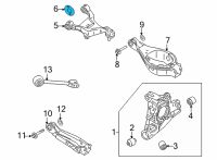 OEM 2021 Nissan Rogue Stopper-Arm Bush Diagram - 55044-6RR1A