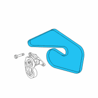 OEM 2014 Chevrolet Camaro Serpentine Belt Diagram - 12639035