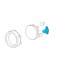 OEM GMC Yukon XL Fog Lamp Bulb Diagram - 15839897