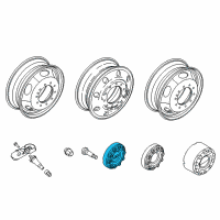 OEM 2011 Ford F-250 Super Duty Wheel Cap Diagram - 5C3Z-1130-VA