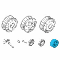 OEM 2016 Ford F-250 Super Duty Wheel Cap Diagram - FC3Z-1130-D