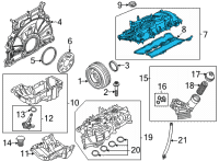 OEM BMW 530e xDrive CYLINDER HEAD COVER Diagram - 11-12-9-452-895