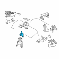 OEM 2018 Lexus RX350 Bracket, Engine Mount Diagram - 12311-0P130