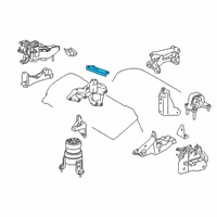 OEM 2019 Lexus RX350 Stay, Engine Mounting Diagram - 12327-31120