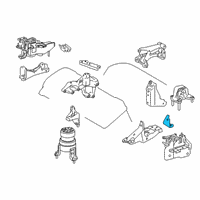 OEM 2019 Lexus RX350L Bracket, Engine Mount Diagram - 12325-0P030