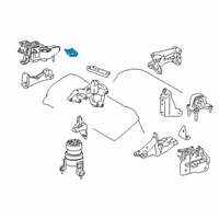 OEM 2022 Lexus RX350L Stay, Engine Mounting Diagram - 12327-0P070