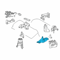 OEM 2020 Lexus RX350L Bracket Sub-Assembly, Engine Diagram - 12304-31040