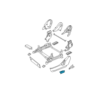 OEM 2004 Infiniti G35 Front Seat Switch Assembly, Left Diagram - 87066-AC810