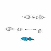 OEM 1998 Pontiac Trans Sport Joint Kit, Front Wheel Drive Shaft C/V Diagram - 19122437