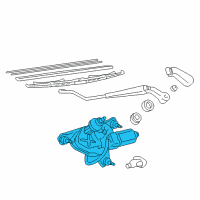 OEM Lexus Motor Assy, Rear Wiper Diagram - 85130-48010