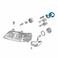 OEM 1999 Acura TL Igniter Unit, Hid System Diagram - 33102-S0K-A01