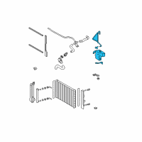 OEM 2009 Toyota Corolla Reservoir Tank Diagram - 16470-22091