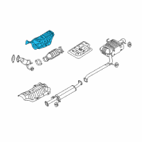 OEM 2008 Kia Rondo Protector-Heat Front Diagram - 287911D000