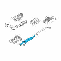 OEM Kia Rondo Center Exhaust Pipe Diagram - 286501D260