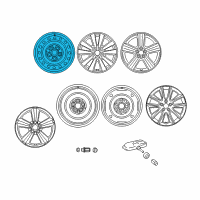 OEM 2012 Toyota Matrix Wheel, Steel Diagram - 42611-02A30