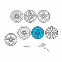 OEM 2005 Toyota Matrix Wheel, Spare Diagram - 42611-02480