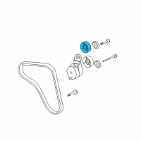 OEM Acura TSX Pulley Complete , Tnsnr Diagram - 31180-RCA-A02