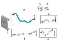 OEM BMW X5 ENGINE OIL COOLER PIPE, FLOW Diagram - 17-22-8-097-222