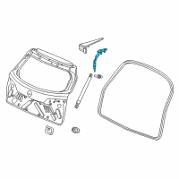 OEM 2014 Acura RDX Hinge, Passenger Side Tailgate Diagram - 68210-TX4-A00ZZ