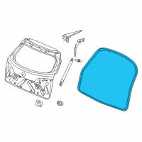 OEM Acura Weatherstrip, Tailgate Diagram - 74440-TX4-A02