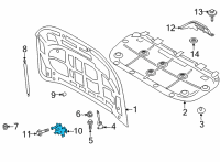 OEM 2021 Ford Bronco LATCH ASY - HOOD Diagram - M2DZ-16700-A