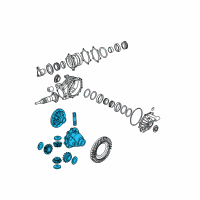 OEM Cadillac SRX Differential Assembly Diagram - 19133286