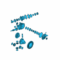 OEM 2007 Cadillac SRX Differential Carrier Assembly (3.23 Ratio) Diagram - 25978163