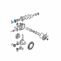 OEM Cadillac Front Seal Diagram - 25861283