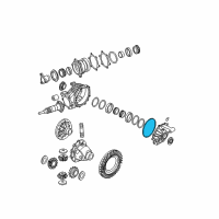 OEM Cadillac SRX Differential Cover Seal Diagram - 89058617