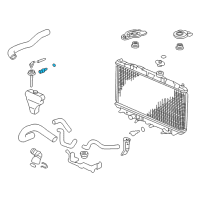 OEM Honda Accord Sensor Assembly, Water Temperature (Matsushita) Diagram - 37870-PLC-004