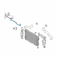 OEM Hyundai Tucson Hose-Radiator To Reservoir Diagram - 25451-2E000