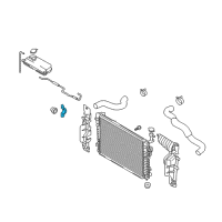 OEM Hyundai Tucson Bracket-Radiator Upper Mounting Diagram - 25334-2E000